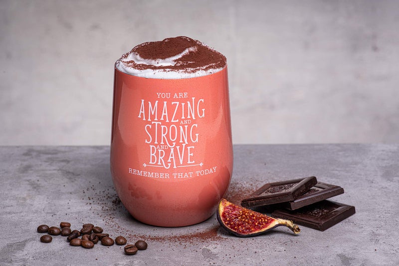 DIVERSEBEE Inspirational Thank You Gifts for Women, Best Friend, Sister, Wife, Girlfriend, Coworker, Mom, Encouragement Birthday Wine Gifts - Insulated Wine Tumbler with Lid (Coral) - Image 5